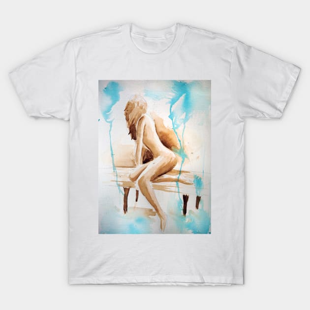 (brand new) Watercolor Study - woman T-Shirt by benheineart